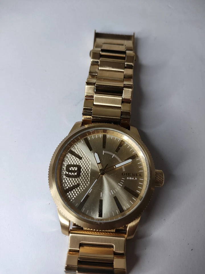 Мужские часы Diesel золото нержавеющая сталь 5 бар DZ1761 только смелые - Изображение 4 из 4