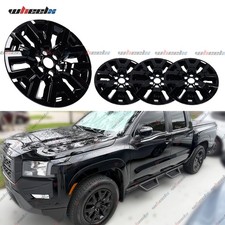 4 Fits Nissan Frontier Sv 2022-2024 Black 17 Wheel Skins Hub Caps Rim Covers 4 Fits Nissan Frontier Sv 2022-2024 Black 17 Wheel Skins Hub Caps Rim Covers