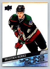 2020-21 Upper Deck #499 Brayden Burke Young Guns RC (ref 184433)