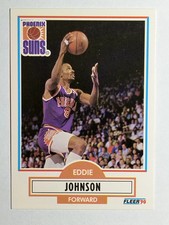 1990-91 Fleer #148 Eddie Johnson