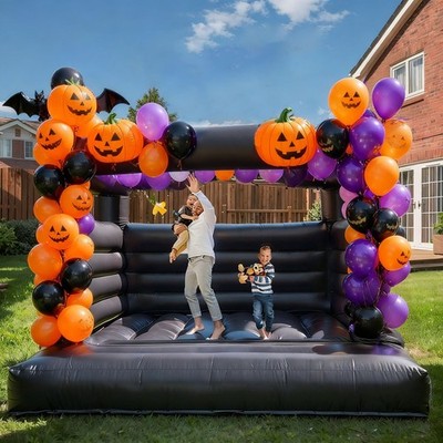 13FT PVC Black Inflatable Bounce House Castle Jumper for Adults Birthday Party