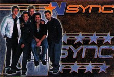 Original Vintage Sealed NSYNC Poster - Horizontal, MINT, Never Opened,