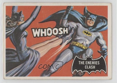 1966 OPC Batman Black Bat #33 The Enemies Clash — Raw