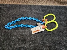 Ashley Sling 3/8" x 5 ft Type SOO Single Leg Grade 100 Chain Sling-8800 lbs WLL