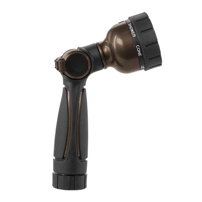 #ad #ad Orbit 26143 7 Pattern Zinc Thumb Control Nozzle w Swivel Black $12.52