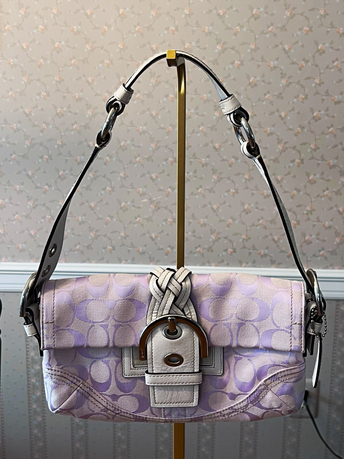 COACH -Vintage Y2K SoHo Bag HTF/RARE **Optic Lilac** - Gem