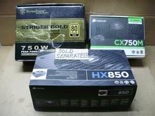 Corsair & Sliverstone Strider Gold Gaming Power Supplies & Accessories
