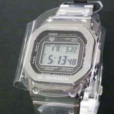 Brand new CASIO G SHOCK GMW B5000D 1JF Full Metal Silver Digital Solar Radio Wat
