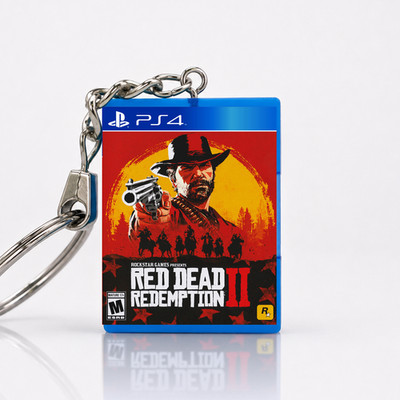 Red Dead Redemption 2 Mini Game Case Keychain PS4 | Schlüsselanhänger Geschenk