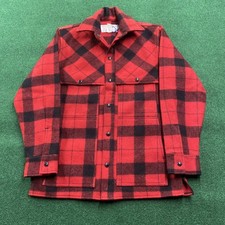 Vintage Filson Mackinaw Coat Mens XS Red Doub...