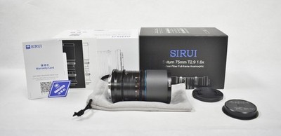 Sirui Venus 75mm T2.9 1.6x Anamorphic Full-Frame Canon-RF Excellent Condition