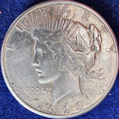 1923-S Peace Silver Dollar EF
