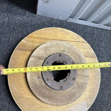 Malish 19” Mal Grit Gray Floor Stripping Brush w/ NP-9200 Tru-Fit Clutch Plate