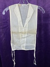 As Found NOS W Tag 1940s Bib Front Collar Insert Secretary Office 40s