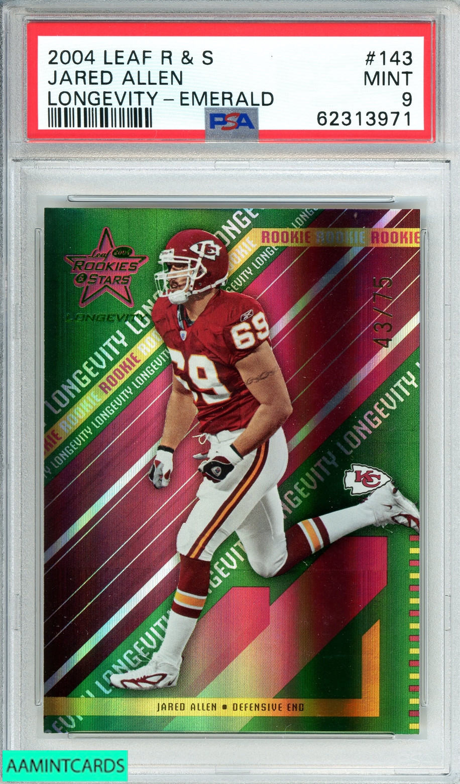 Jared Allen Leaf R & S Longevity #143 Emerald