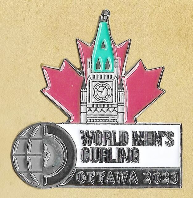 WORLD MEN'S CURLING CHAMPIONSHIP 2023 OTTAWA CANADA OFFICIAL LOGO PIN