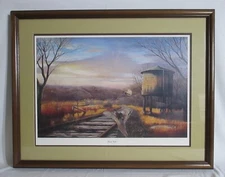 Rusty Rails by Leo Stans Signed and Numbered (73/580) Double Matted Framed Print