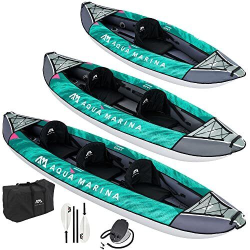 aquamarina Kayak Inflatable with Paddle LA-320-A - Picture 1 of 7