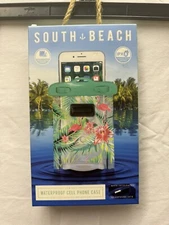 South Beach Waterproof Dust Sand Cell Phone Case Flamingo -New Airtight Locking