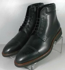 242335 SPBTi60 Men's Shoes 9 M Black Leather Boots Made in Italy Johnston Murphy