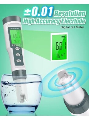 Digital Ph Meter with ATC Ph Tester, 3 in 1 Ph TDS Temp 0.01 Resolution High -US