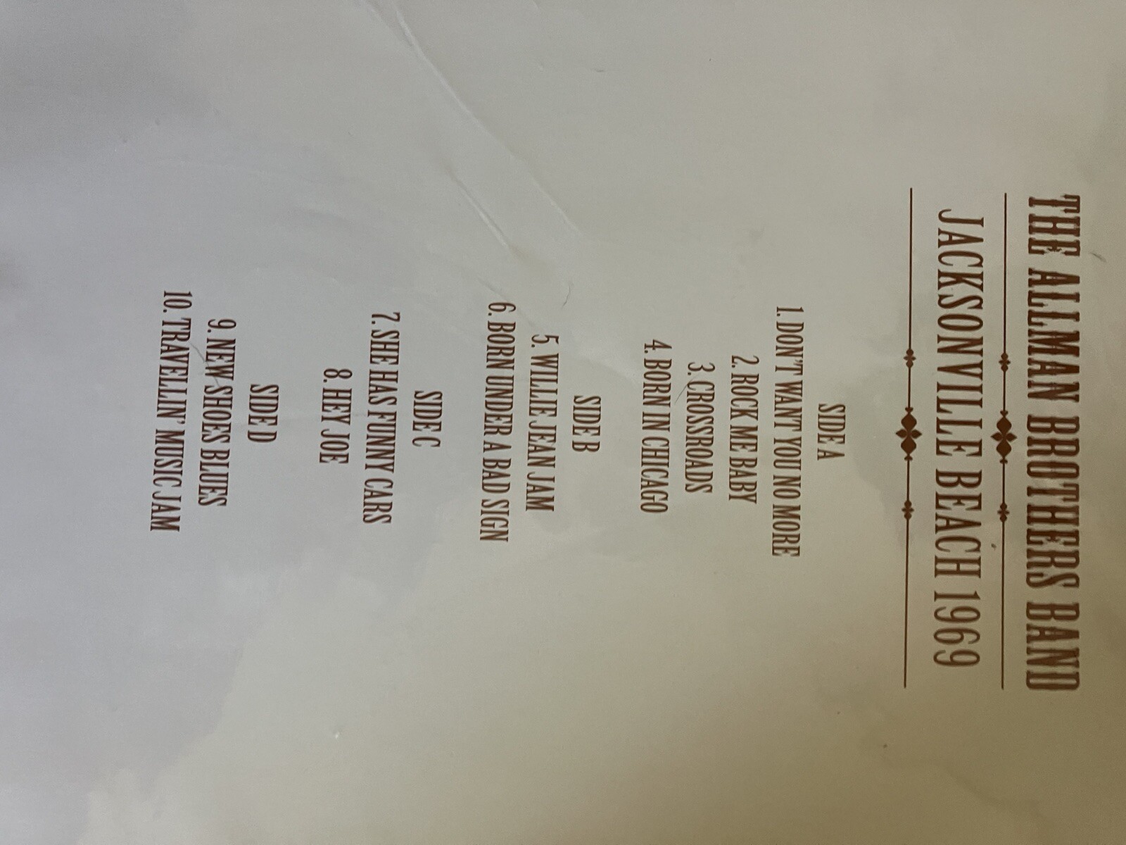 the allman brothers band Jacksonville 1969 2lps