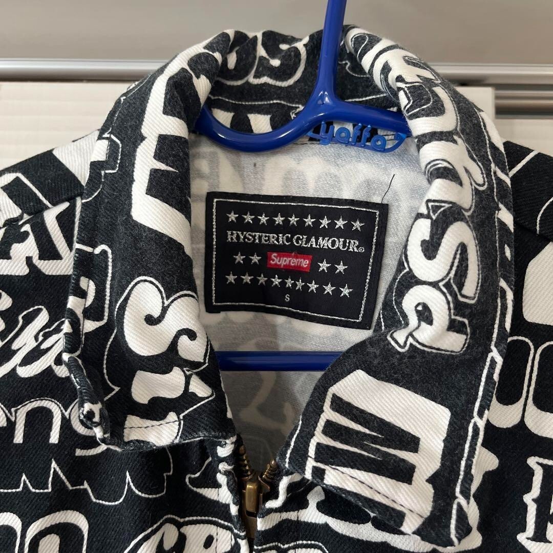 supreme × HYSTERIC GLAMOUR デニムジャケット　ブラック supreme × HYSTERIC GLAMOUR デニムジャケット ブラック HYSTERIC