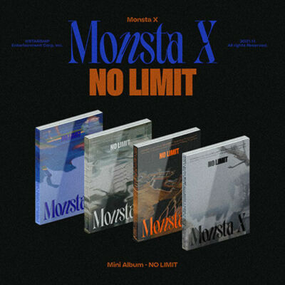 MONSTA X [NO LIMIT] 10th Mini Album RANDOM CD+Book+Card+Poster+PreOrder+etc+GIFT
