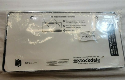 INDIANAPOLIS COLTS 3PC FAN KIT METAL LICENSE FRAME SET NFL - Picture 5 of 5