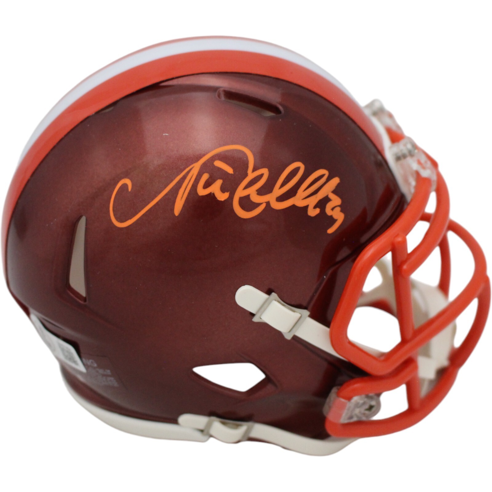 Nick Chubb Autographed Signed Cleveland Browns Mini Helmet Beckett 