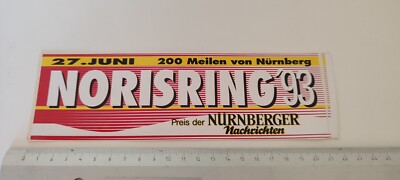 Norisring 1993 Aufkleber, Vintage Sticker