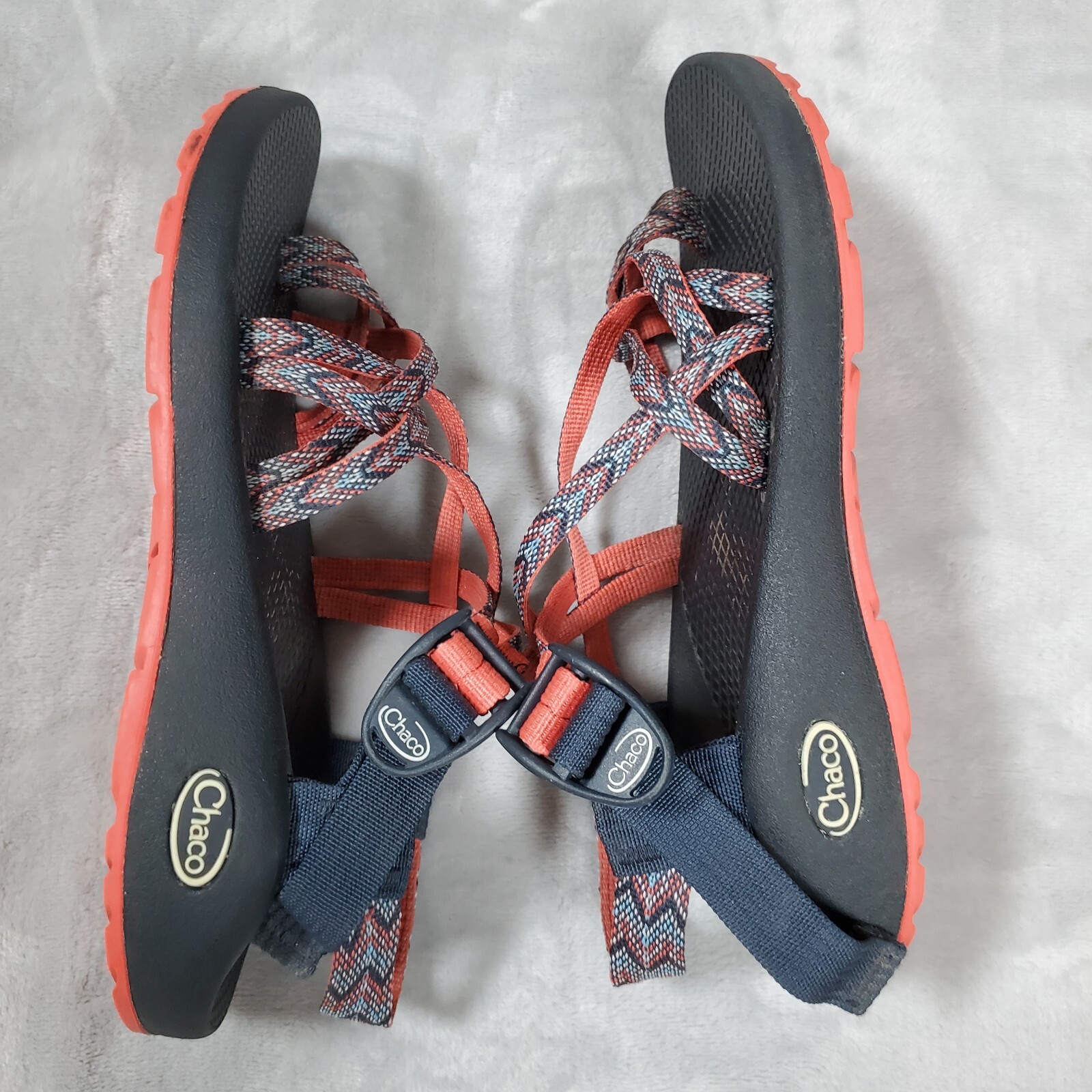 CHACO ZX/2 Classic Outdoors Hiking Sandal Women’s Sz 7 Motif Eclipse Blue Coral image 4