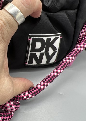 NWT! SET of DKNY Brooklyn Heights Drawstring Shopping Tote & Matching Camera Bag - Picture 16 of 21