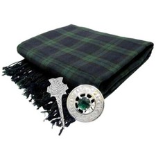 Men's Black Watch kilt Accessories Fly plaid  Brooch  Pin