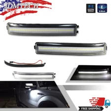 2X White LED Side Mirror Lamp Turn Signal Lights For 2009-2014 Ford F-150 Clear