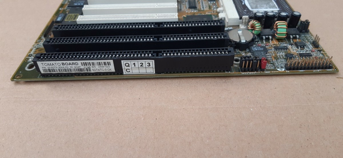 Vintage Socket 7 TOMATO MOTHERBOARD 5DTXII-TC VER.2.03, Pentium