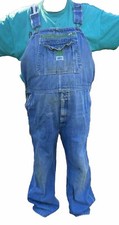 LIBERTY BIB OVERALL MENS JEANS sz 48x30 denim engineer farmer tool pouch QUALITY