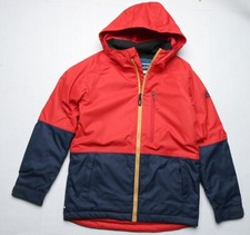 686 Boys Jinx Snowboard Jacket M Red Colorblock L6W505-RED