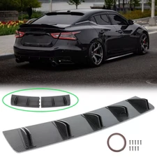 For Mercedes-Benz Rear Bumper Diffuser 5 Shark Fin Splitter Spoiler Carbon Fiber