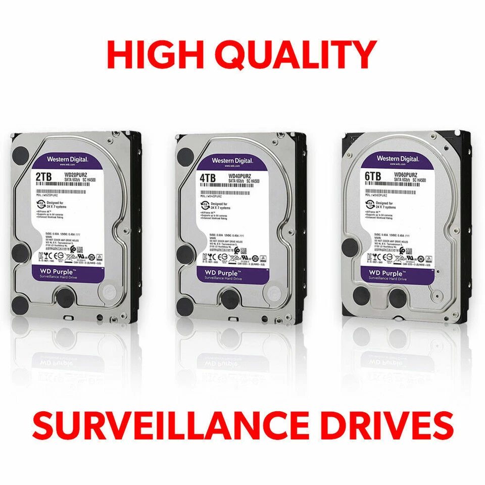 Western Digital Purple 1TB / 2TB / 3TB / 4TB / 6TB SATA 6Gb/s 3.5"Hard Drive - Image 4 of 4