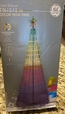 GE 7-ft Color Changing LED Lights String Christmas Tree Color Effects BRAND NEW 