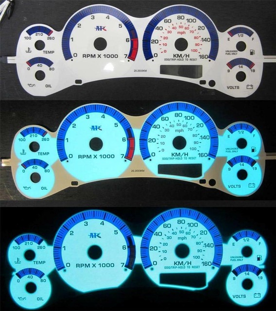 APC 19982000 Chevrolet S10 & Blazer W/tach Manual Speed White Face