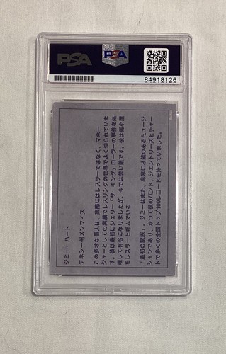 JIMMY HART 1983 ROOKIE JAPAN REISSUE SIGNED AUTOGRAPH CARD AUTO PSA - Picture 2 of 2