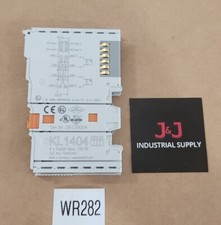  PREOWNED Beckhoff KL1404 4x Digital Input Terminal 24Vdc  Warranty 