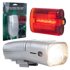 NEW Bicycle Front Headlight and 5 LED Back Tail light Combo Set