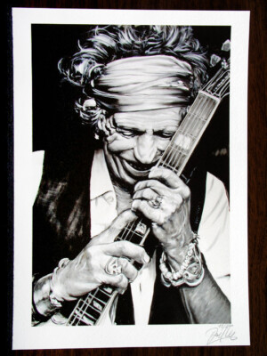 Art Print Graphic MUSIC LEGENDS Picture Hand Signed, Limited, Numbered