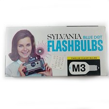 Vintage Sylvania M3 Blue Dot Flashbulbs 10 Total