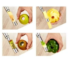 Stainless Steel Apple Corer - Fruit & Vegetable Corer - Seed Remover - Cutter