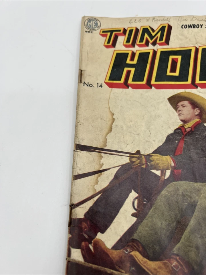 Tim Holt No.14 ME Enero 1950 Edad de Oro Escaso 4to Ghost Rider Dick Ayers Foto 4 de 4