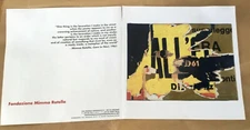 Mimmo Rotella at Fondazione gallery print ad 2007 vintage original magazine art 